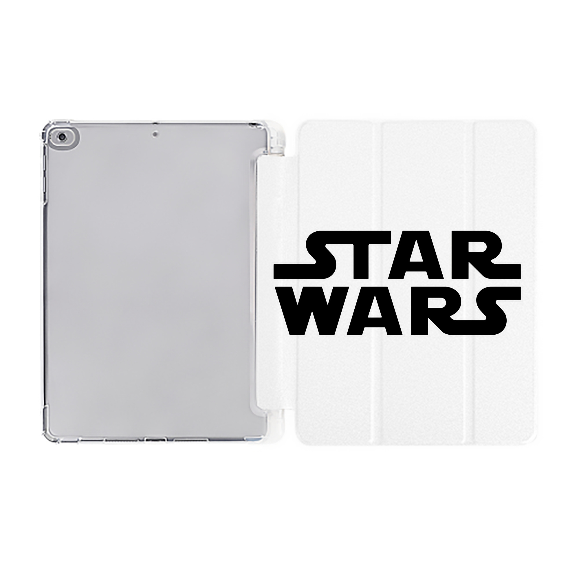 （画像用） スター・ウォーズ Star Wars IPad ケース ペン収納付き 三つ折りスタンド PUレザー×シリコン 対応機種9.5/10.5/10.9インチ
